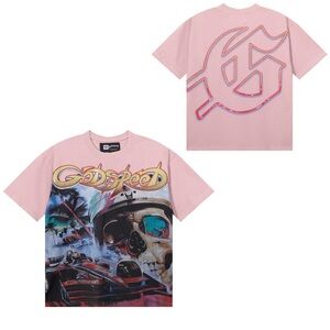 GODSPEED PINK RACER TEE (NWT&BAG)